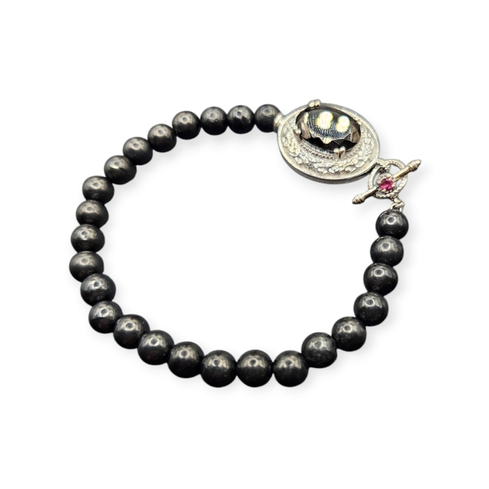 Elite Shungite and Garnet Bracelet